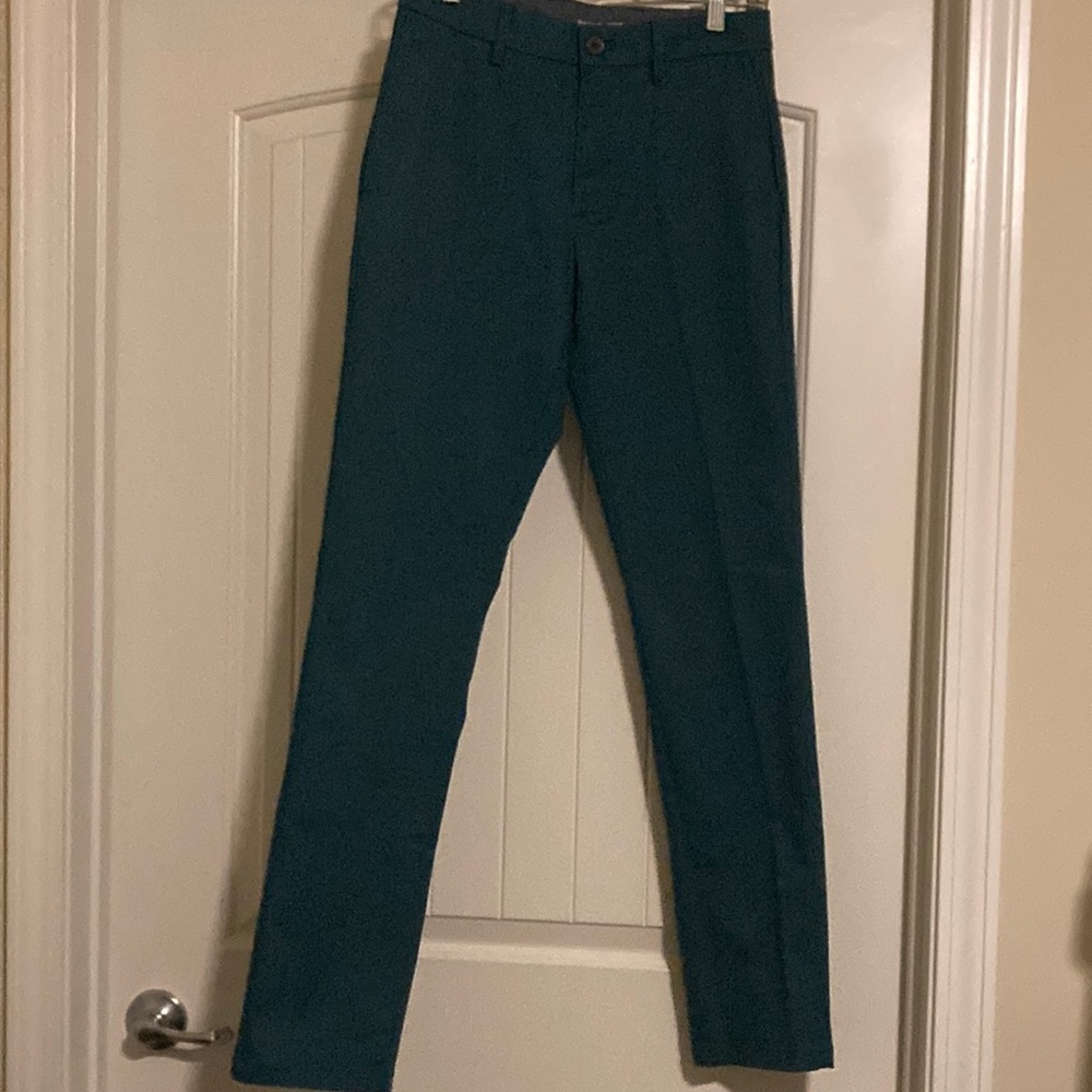 Teal slim chinos